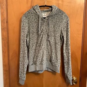 Victoria’s Secret Pink cheetah zip up hoodie